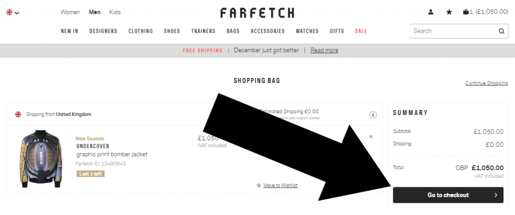 Как отменить заказ на farfetch с телефона