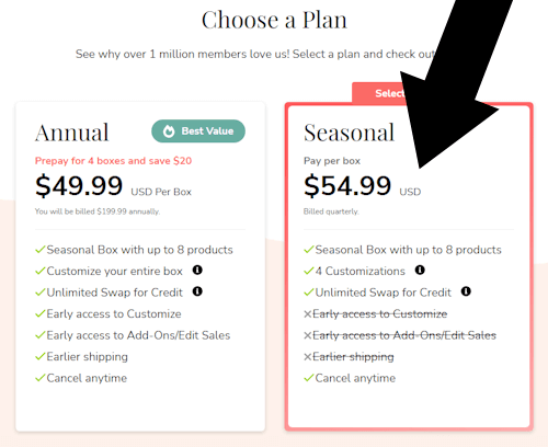 choose plan