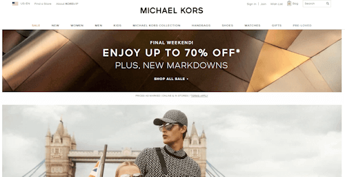 How do I use my Michael Kors discount online