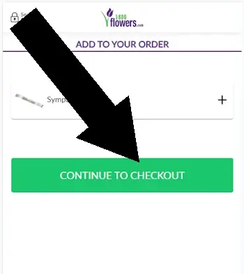 Where Does The Promotional Code Go On 1800Flowers - Step 1: Click Continue to Checkout 