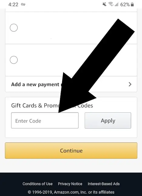 Final step to redeem a coupon on Amazon